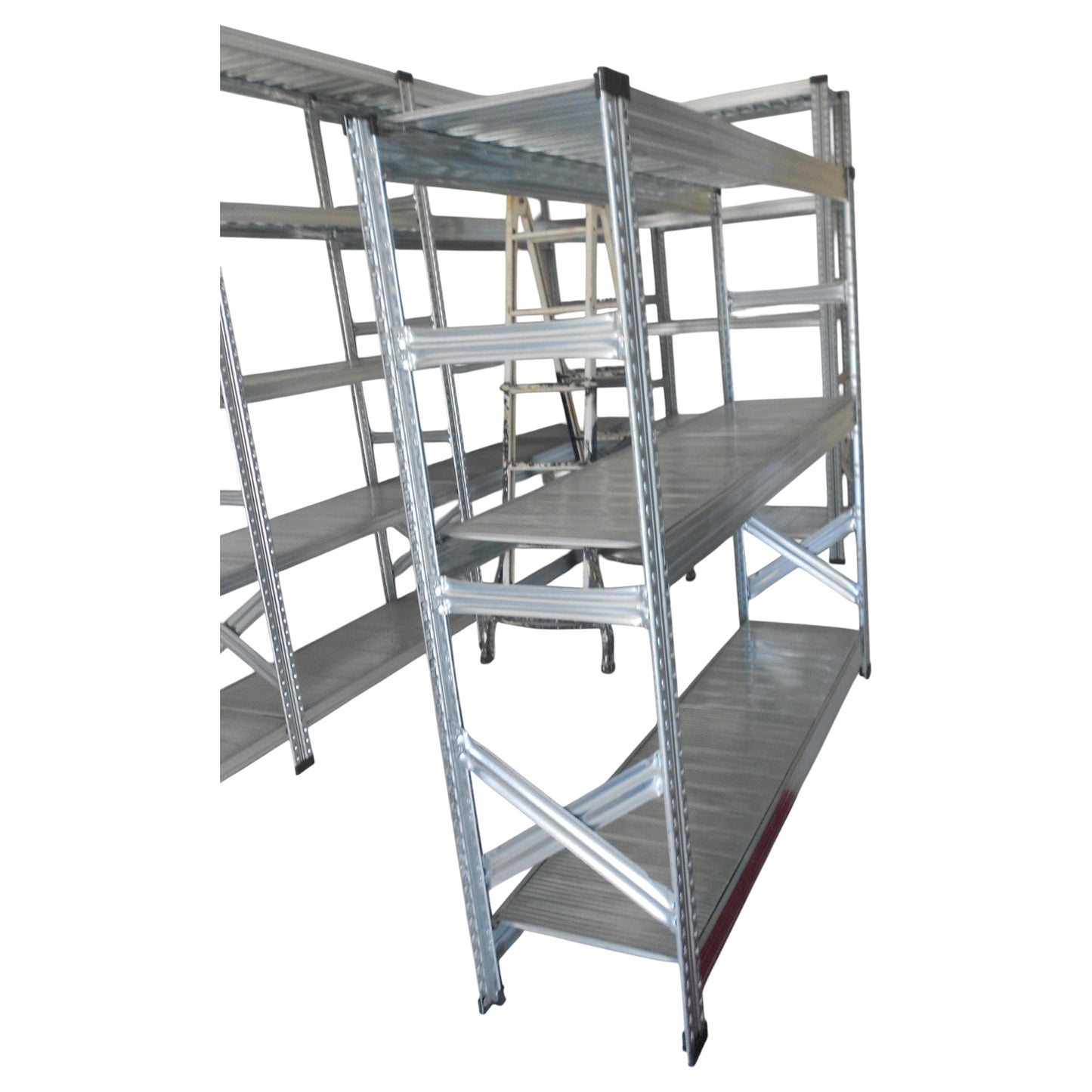 Scaffali Zincati ad Incastro Professionali - Sistema Modulare 1200x500mm
