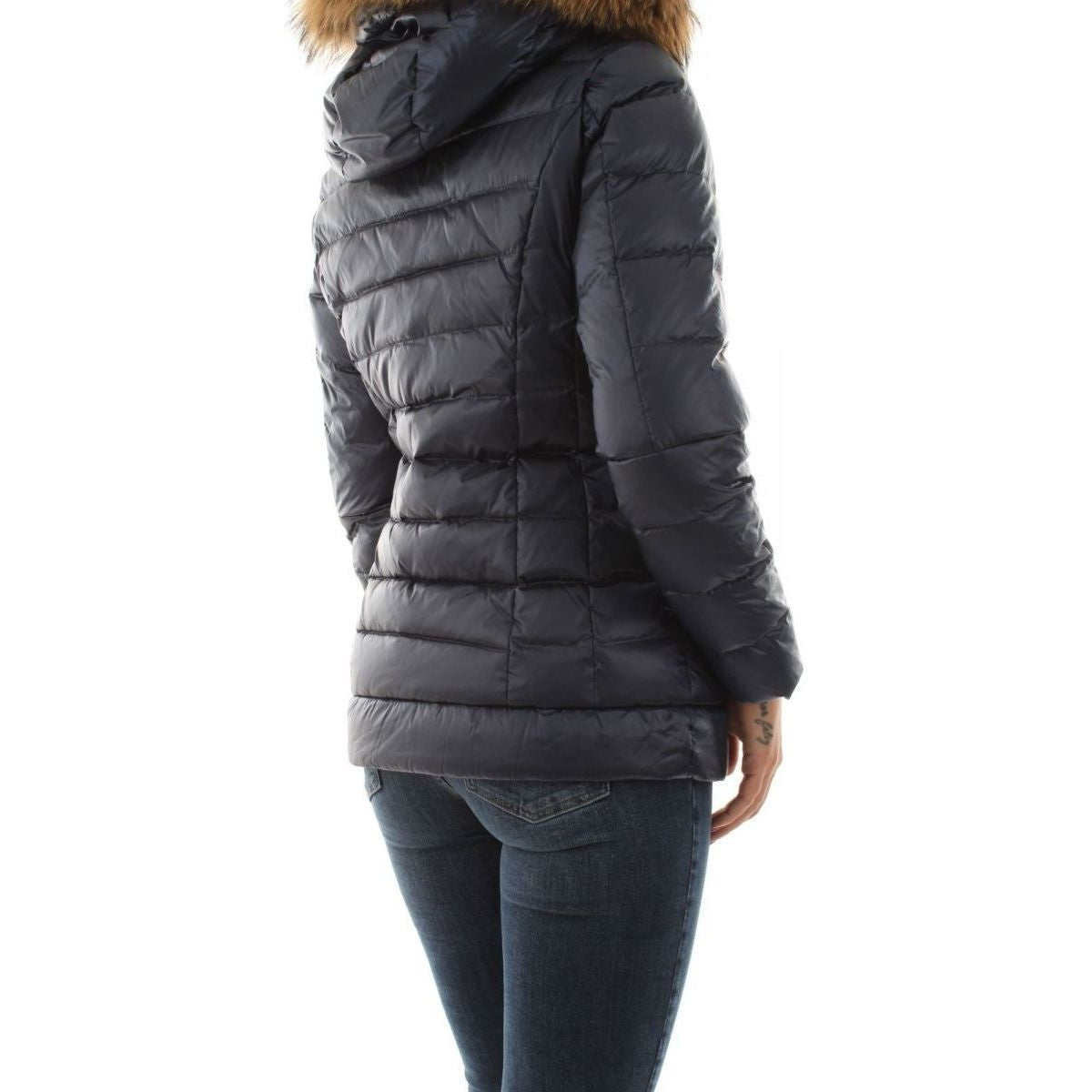 Bomboogie Piumino donna nylon sateen cangiante GW798PTCSI297 poseidon blue