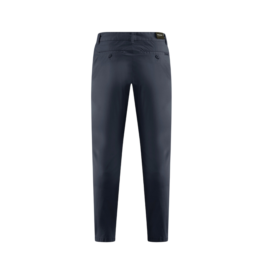 Bomboogie pantalone casual da uomo chino slim in popeline di cotone PMSPYTCG5 297 blu scuro2