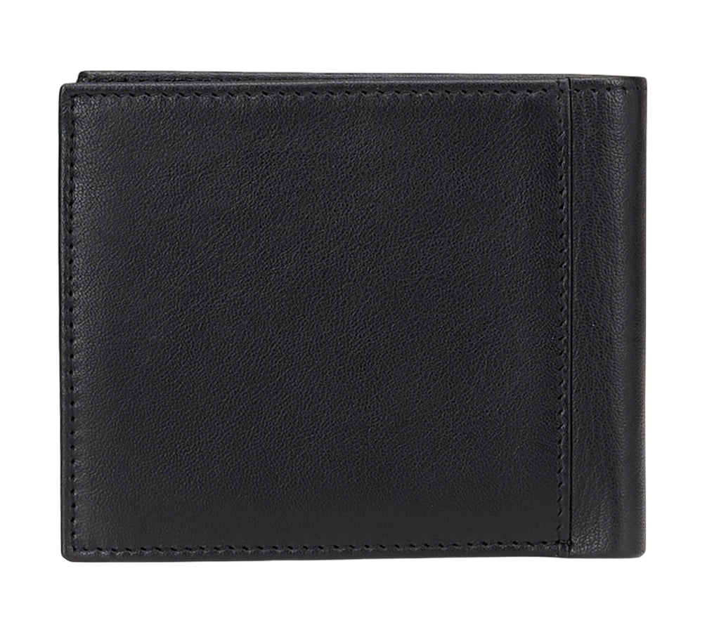 CULT MINI BILLFOLD Portafoglio Nero - 183053 999 - Portacarte in Vera Pelle - retro