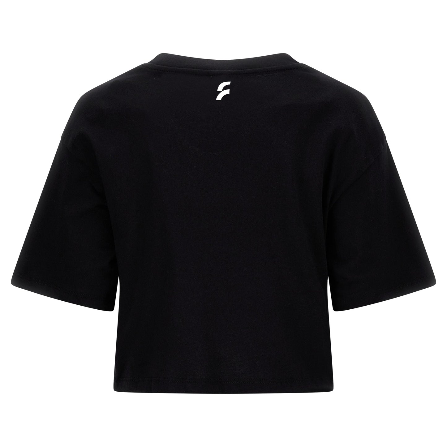Freddy T-shirt crop top comfort con stampa lettering F2WGZT7 N black