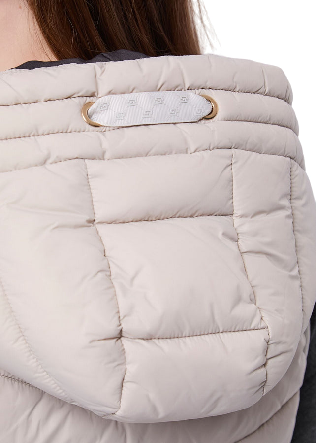 Gaudì Gilet Donna Nylon Trapuntato Cappuccio 521BD35003-2101 Grigio – Comfort & Stile
