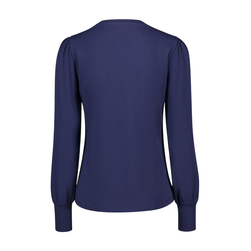 Gaudì T-shirt 521BD64016 Blu: T-shirt Donna Logo e Strass - posteriore