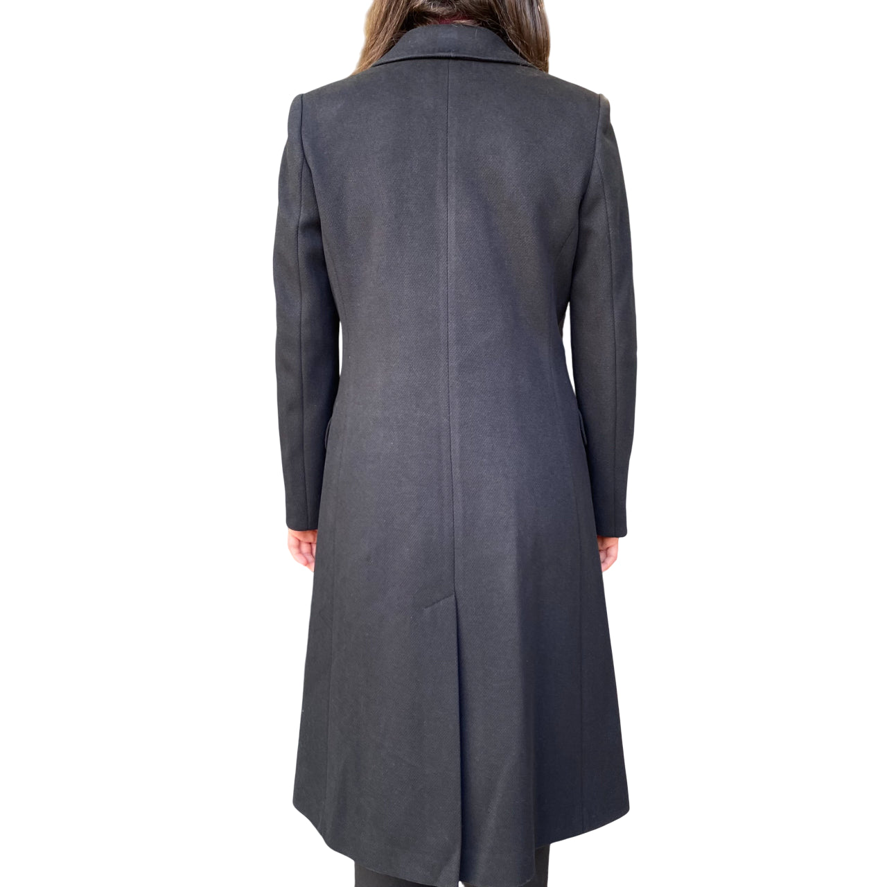 Griffai Cappotto Baronetto Lungo Donna DGF6051 Nero