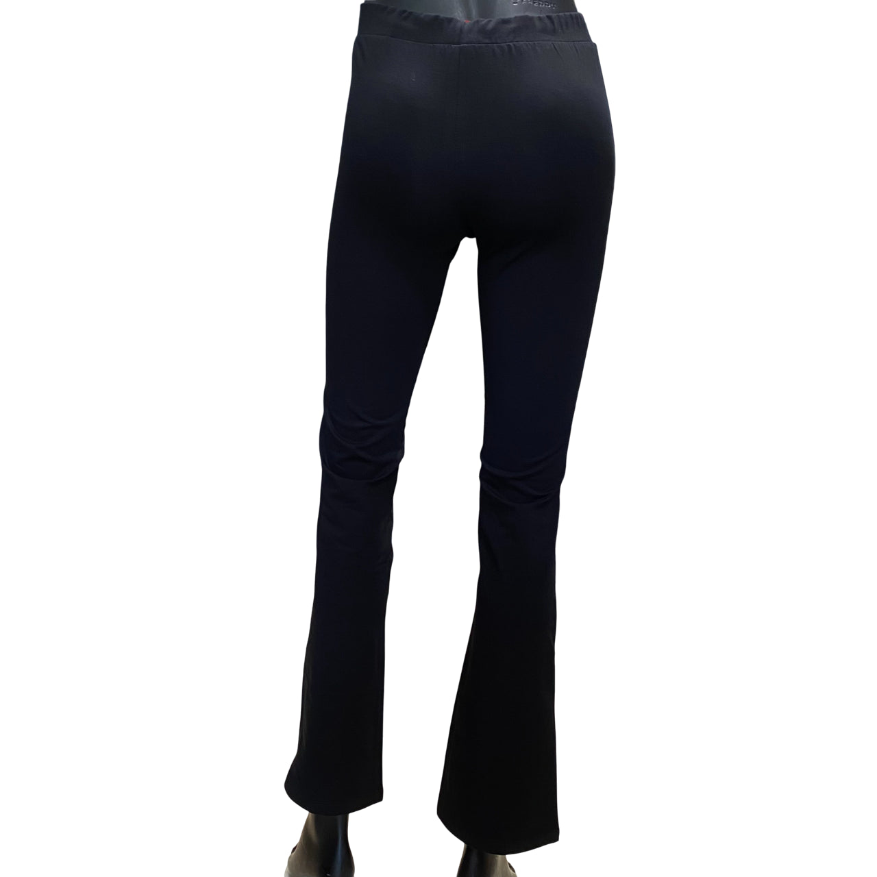 Hangar - Pantalone Sportivo Z848D Nero - Fuseaux a Zampa Donna