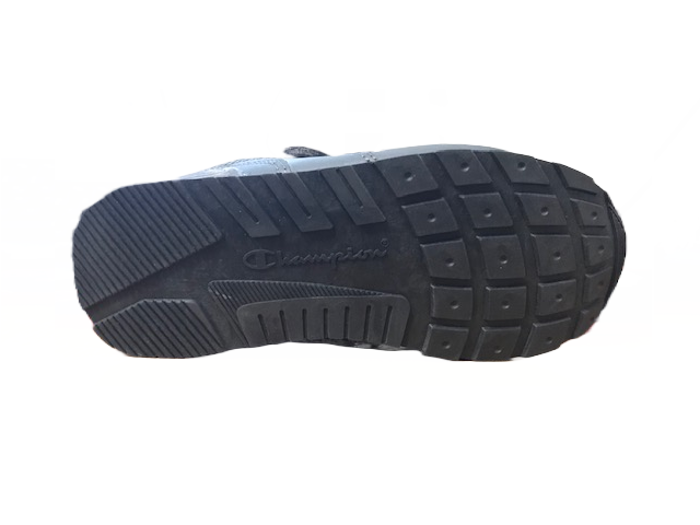 Champion scarpa sneakers da bambino con laccio elastico e velcro Low Cut Erin S31370-F18-ES017 grigio