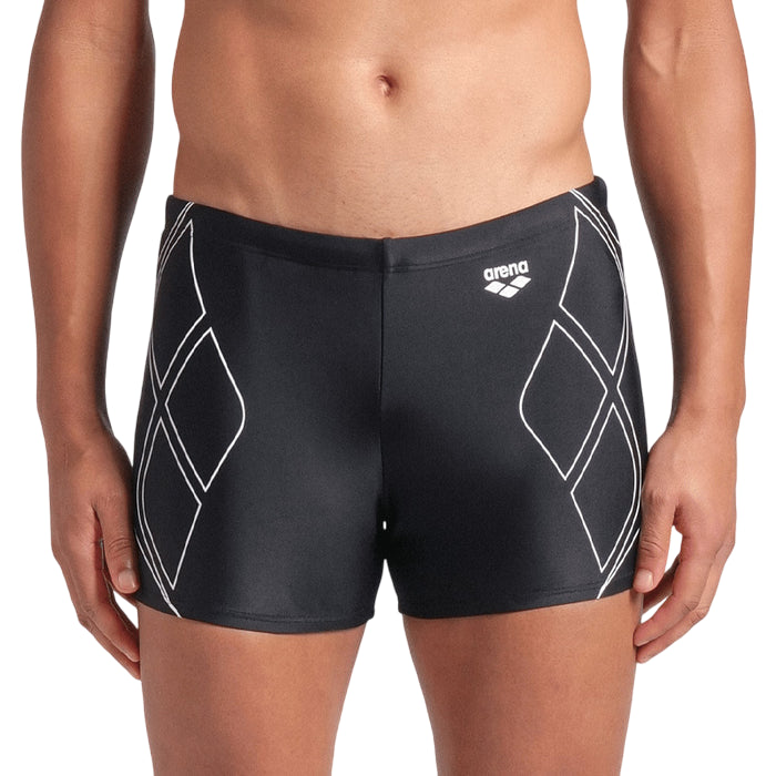 Arena Graphic Swim Short 009083501 - Costume Nuoto Uomo Aderente Nero