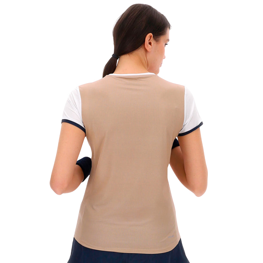 Lotto - T-shirt Tennis Donna Tech D1 Beige 222843-9SP - posteriore