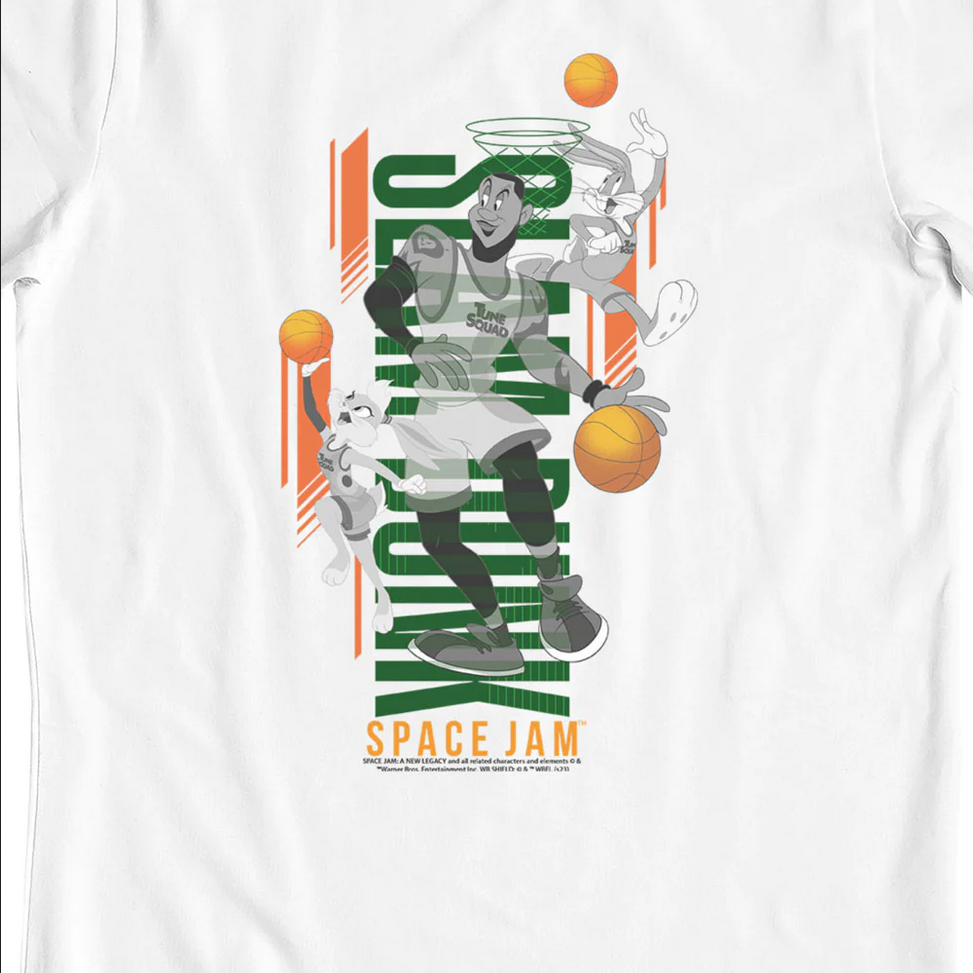 Maglietta T-Shirt Space Jam Slam Dunk per bambini