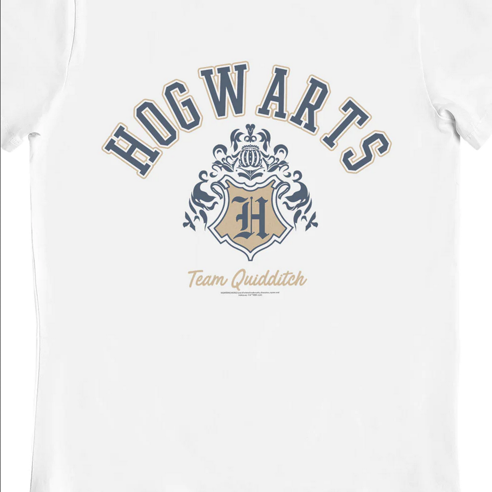 Maglietta Harry Potter Quidditch Bambino 5056438932692 - T-Shirt Ufficiale Hogwarts Cotone 100%