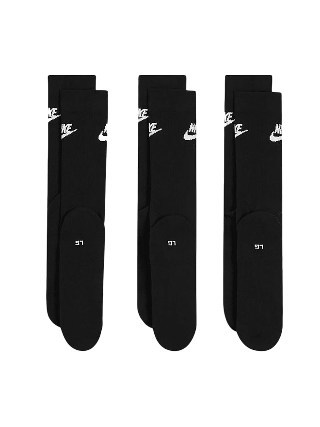 Nike Sportswear Everyday Essential Calze Medie 3 Paia DX5025-010 Nero - Vista Posteriore