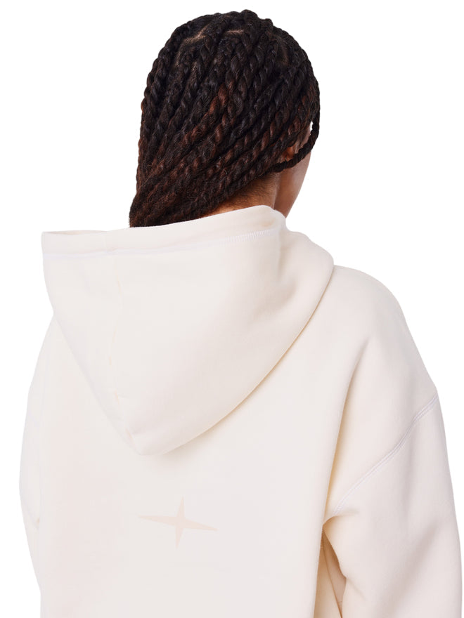 PXP Felpa Sportiva da Donna F252046 Crema - Felpa con Cappuccio con Logo PXP