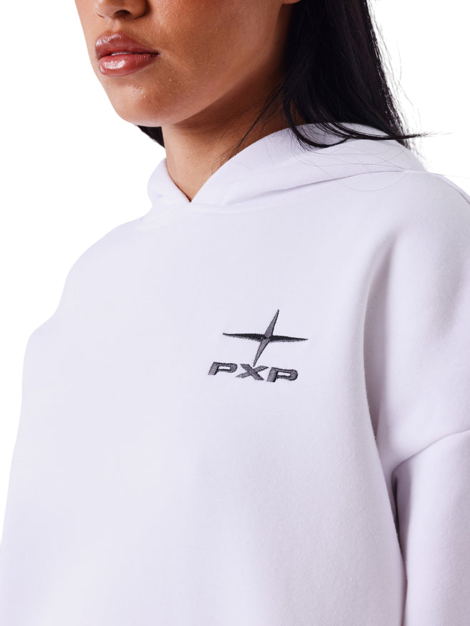 PXP felpa con cappuccio da donna bianco F252047 WSK - comfort e stile sportivo