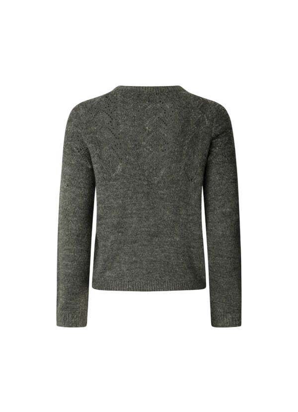 Pepe Jeans Maglioncino Donna Cherry PL7000010 963 Grigio - Maglione Girocollo Leggero e Casual