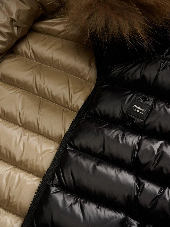 Piumino Blauer Arcadia 25WBLDC03099-006047 Nero: l'eleganza che ti protegge dal freddo - interno