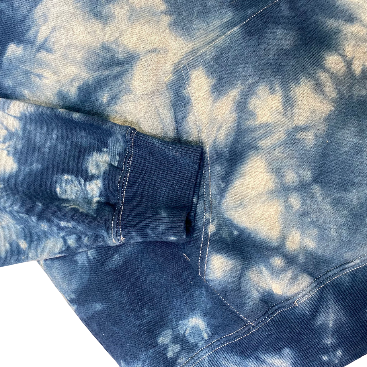 Santa Cruz felpa con cappuccio da uomo Outline Fade Hand SCA-HDY-505 celeste