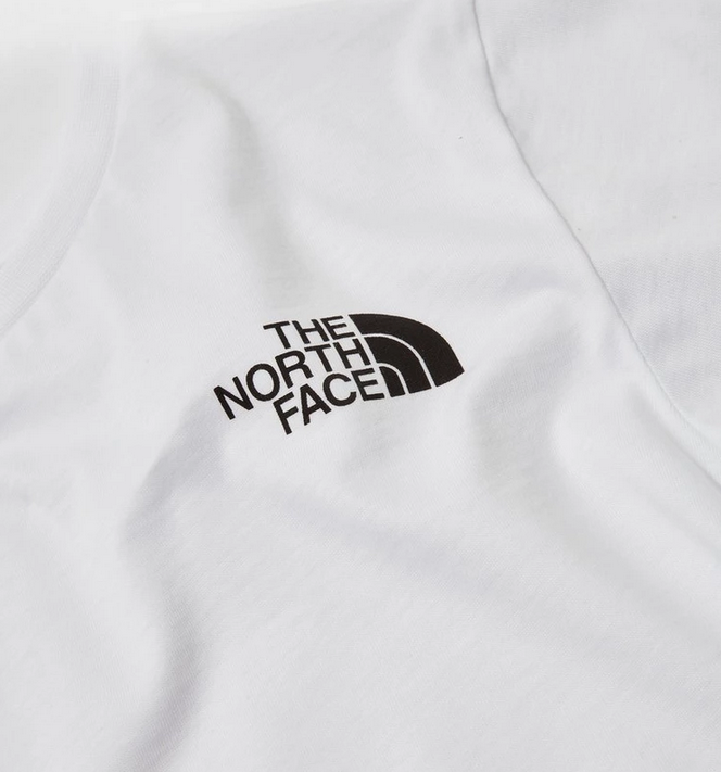 The North Face T-shirt manica corta da ragazza Crop Simple Dome Tee NF0A82ECFN41 bianco