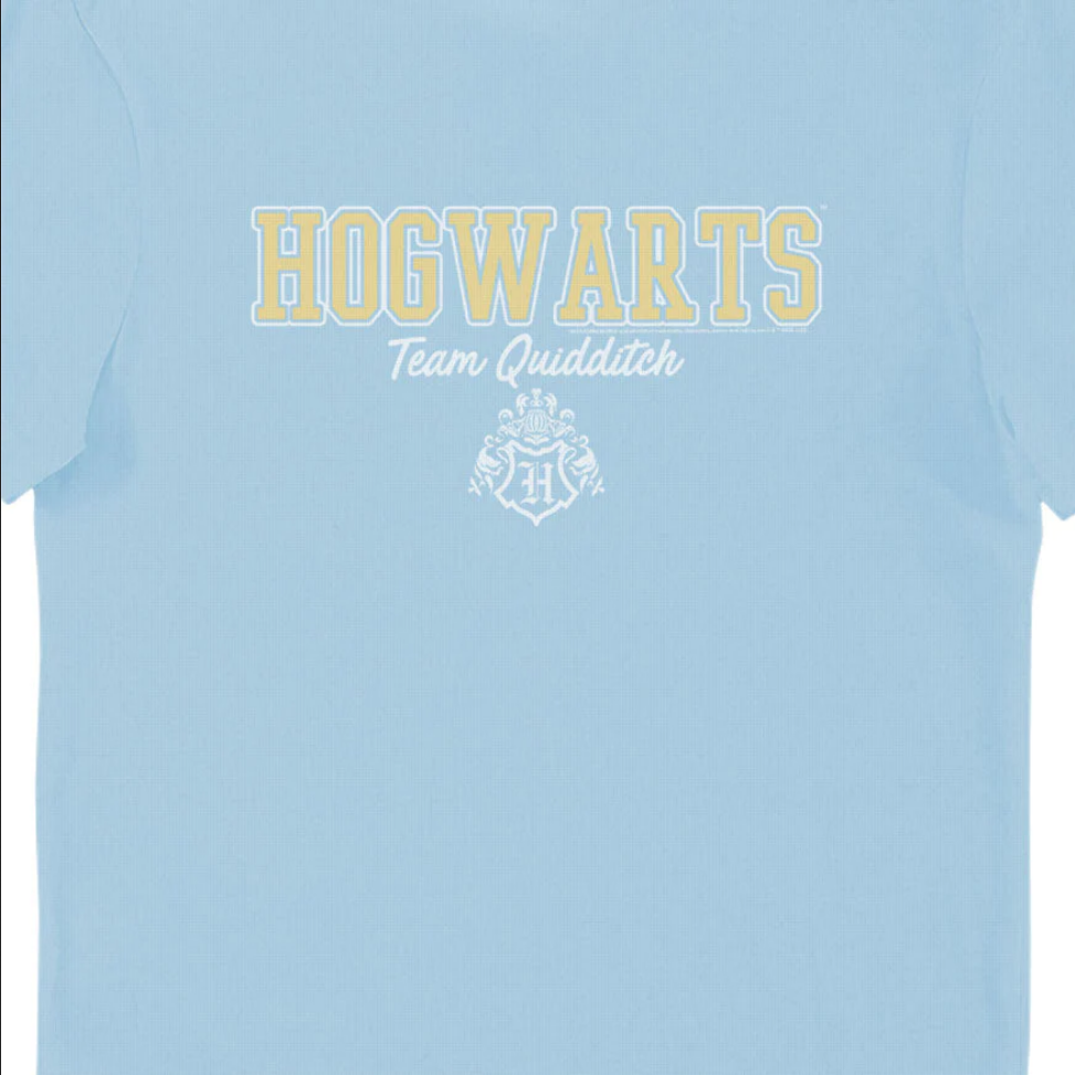 Maglietta T-Shirt azzurra per adulti della squadra di Quidditch di Harry Potter Hogwarts
