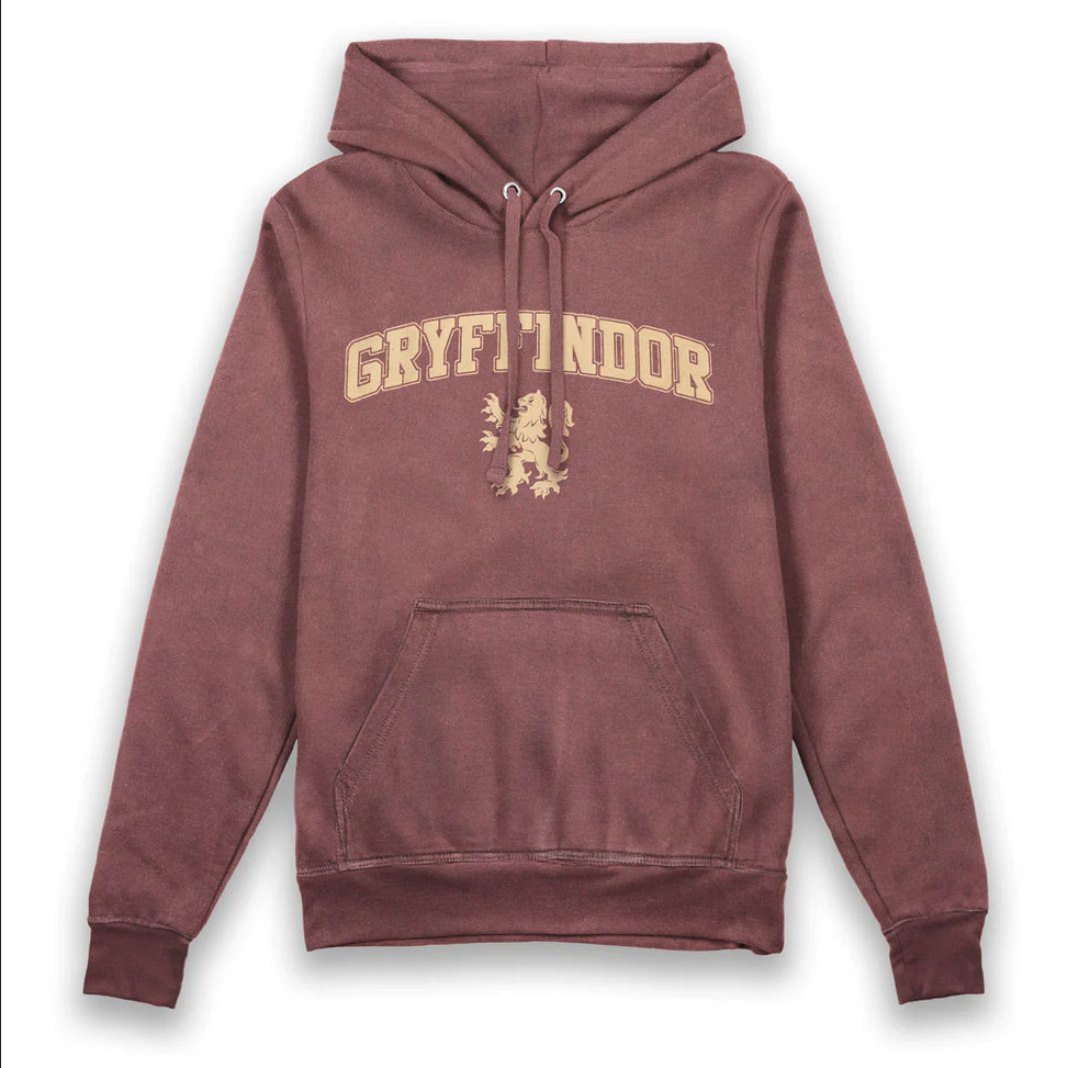 Felpa con cappuccio per adulti in stile vintage Grifondoro di Harry Potter