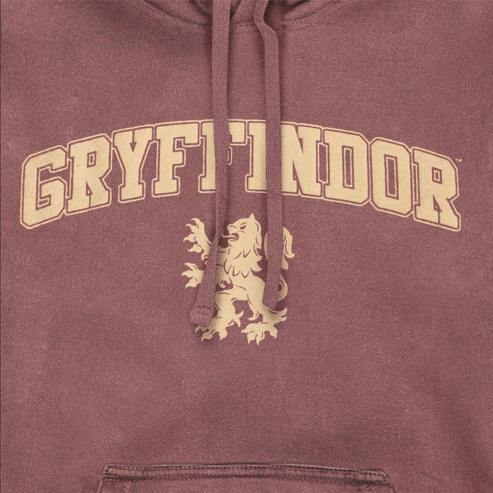 Felpa con cappuccio per adulti in stile vintage Grifondoro di Harry Potter