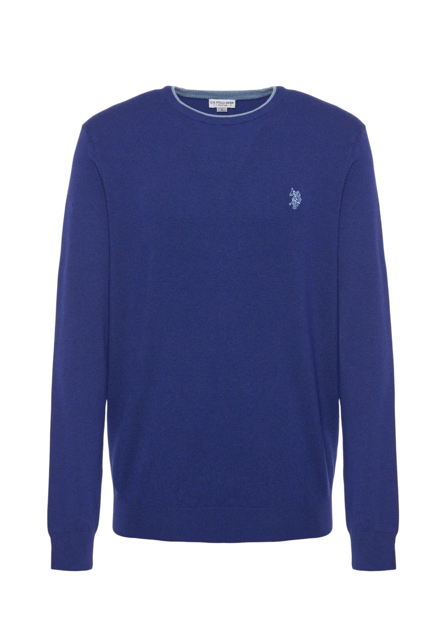 Maglia Girocollo US Polo Assn Uomo Blu - Misto Lana e Viscosa US42173007