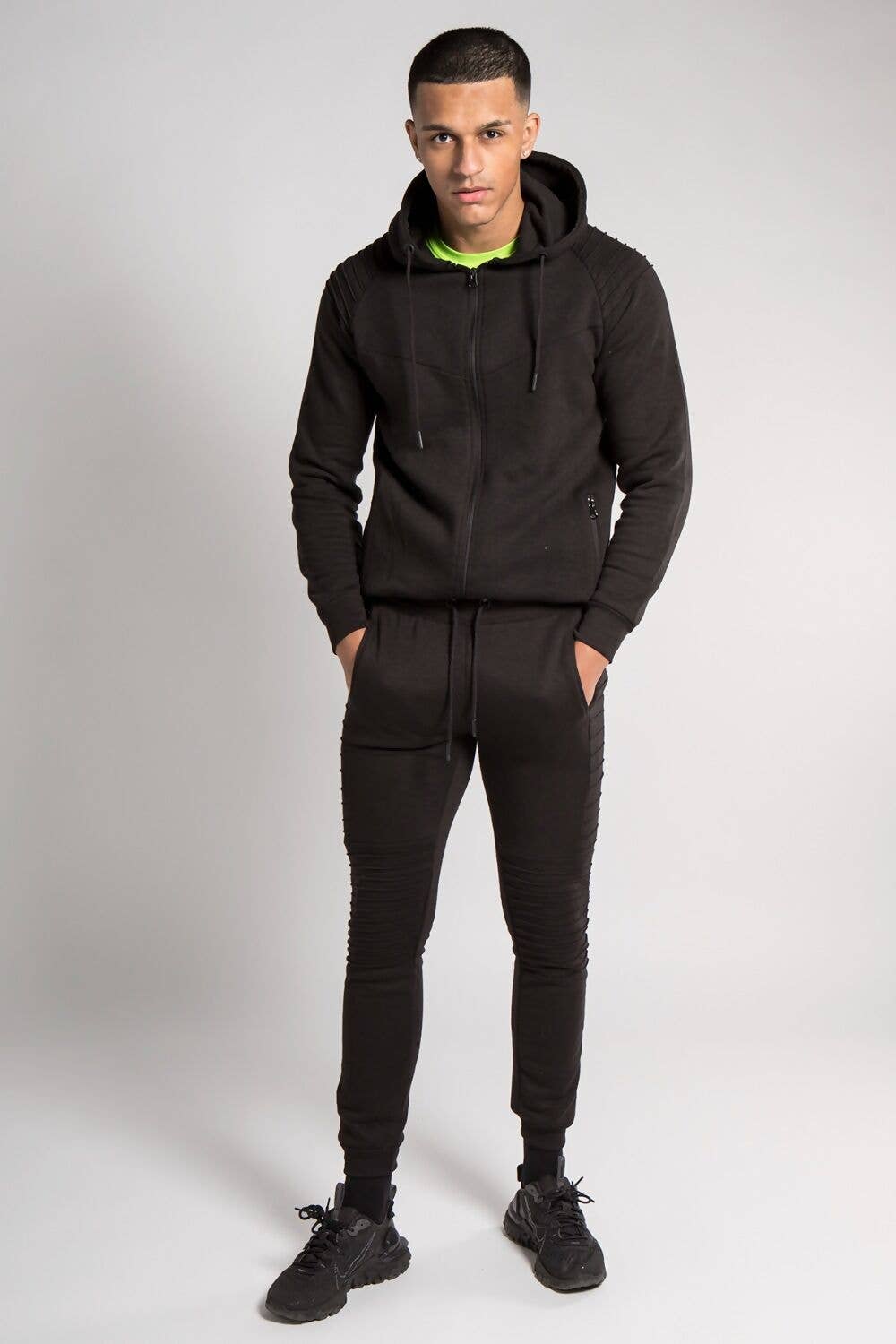Tuta Sportiva Uomo Skinny Fit TS2507 J5FASHION - Cotone Poliestere Premium
