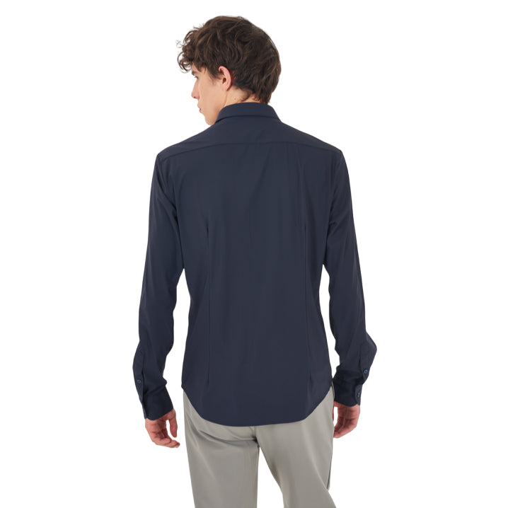 YES ZEE – Camicia Uomo No Stiro 0362 C809 0710 Blu