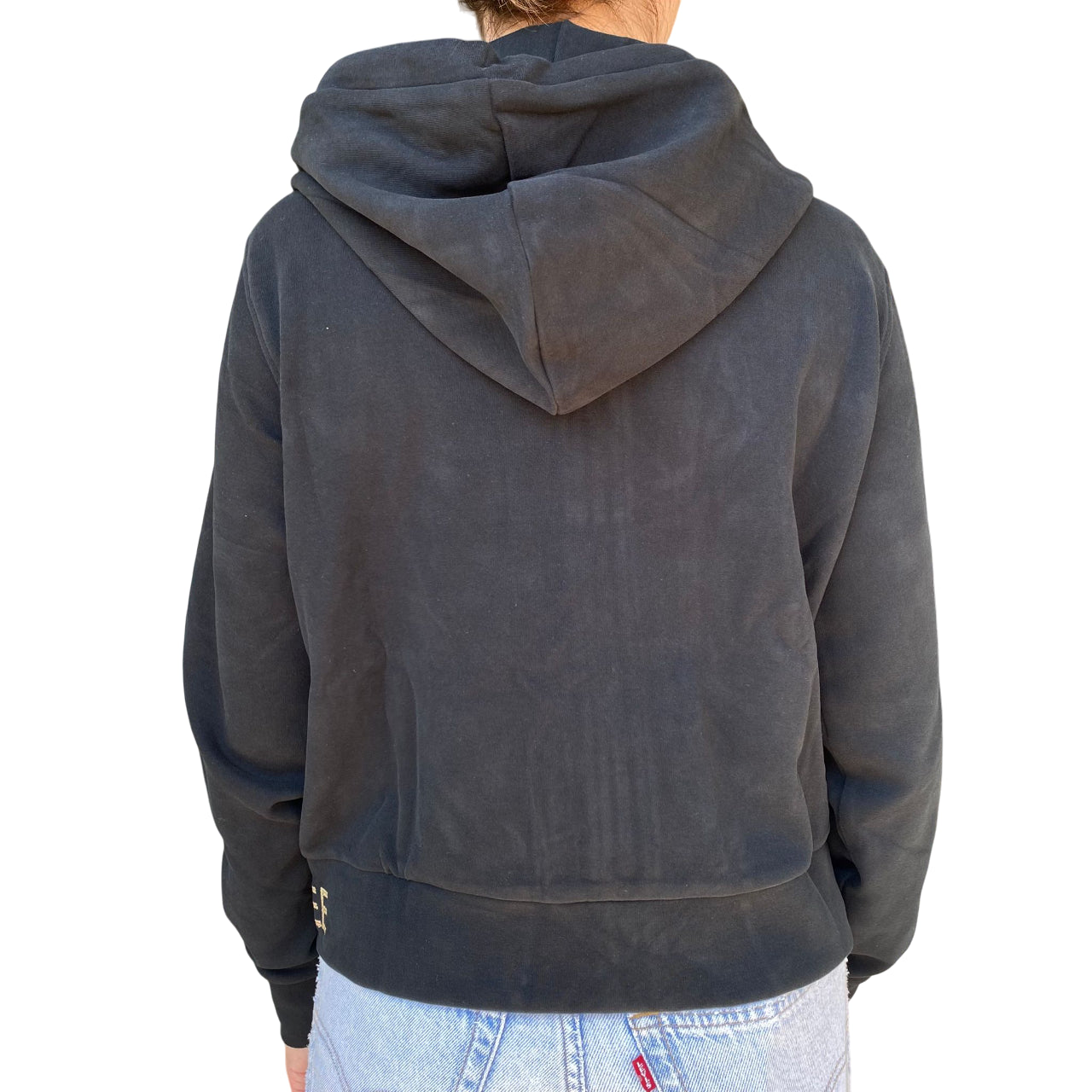 Yes Zee Felpa Donna Full zip In Punto Milano Cappuccio 1116 F001 0801 Nero