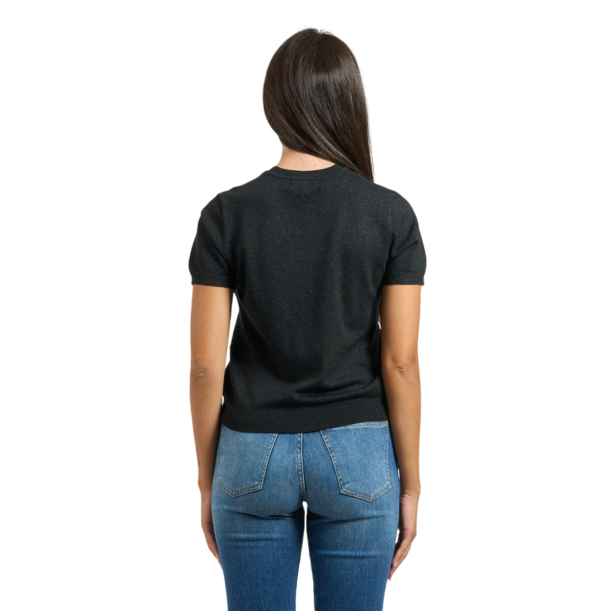 Yes Zee Maglia a Manica Corta 1040 M101 0801 Nero - posteriore