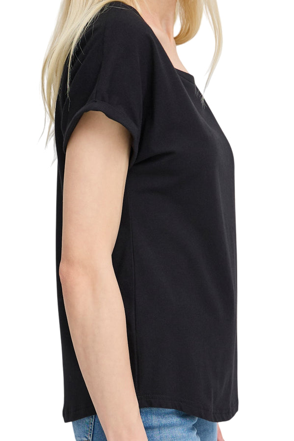 b.young maglietta manica corta donna BYPamila 20804205 80001 nero - manica