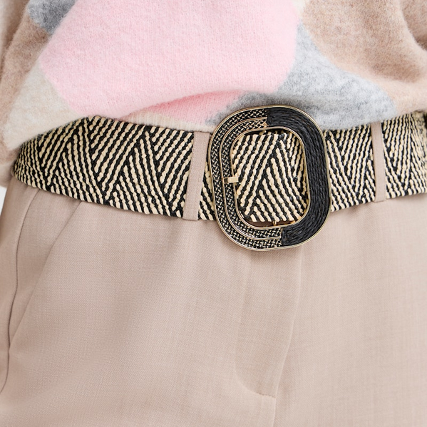 b young cintura larga con grande fibbia Bavilmina 20816377 200453 corda-nero