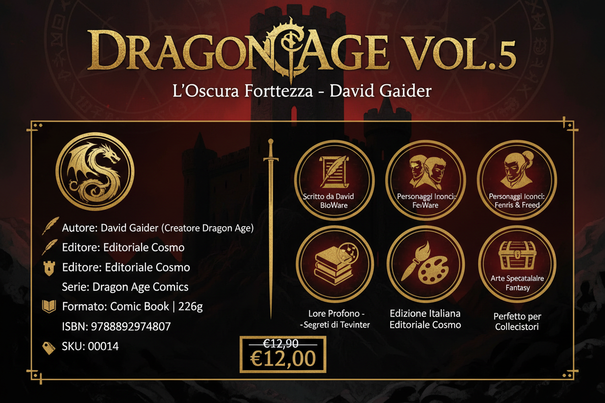 Dragon Age Vol.5 L'Oscura Fortezza Infografica