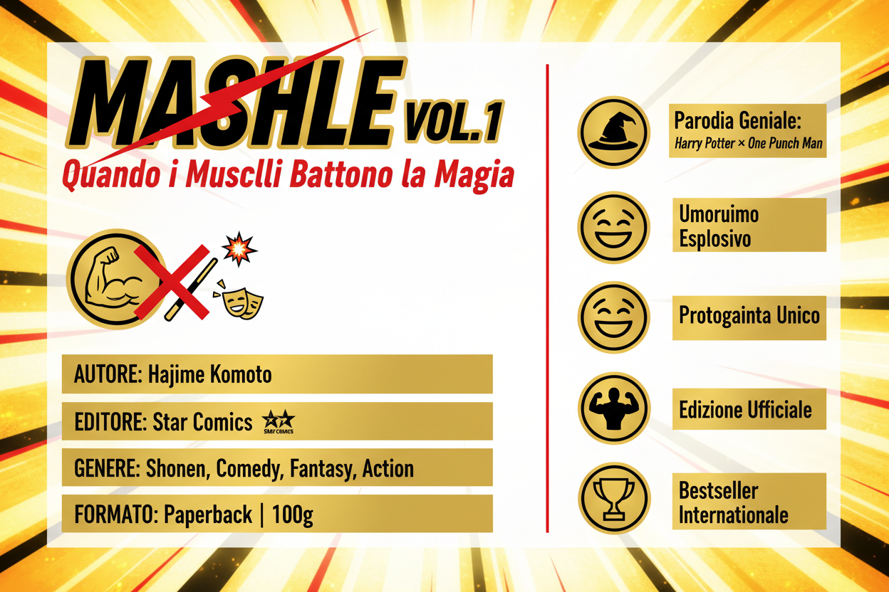 Mashle Vol.1 Infografica