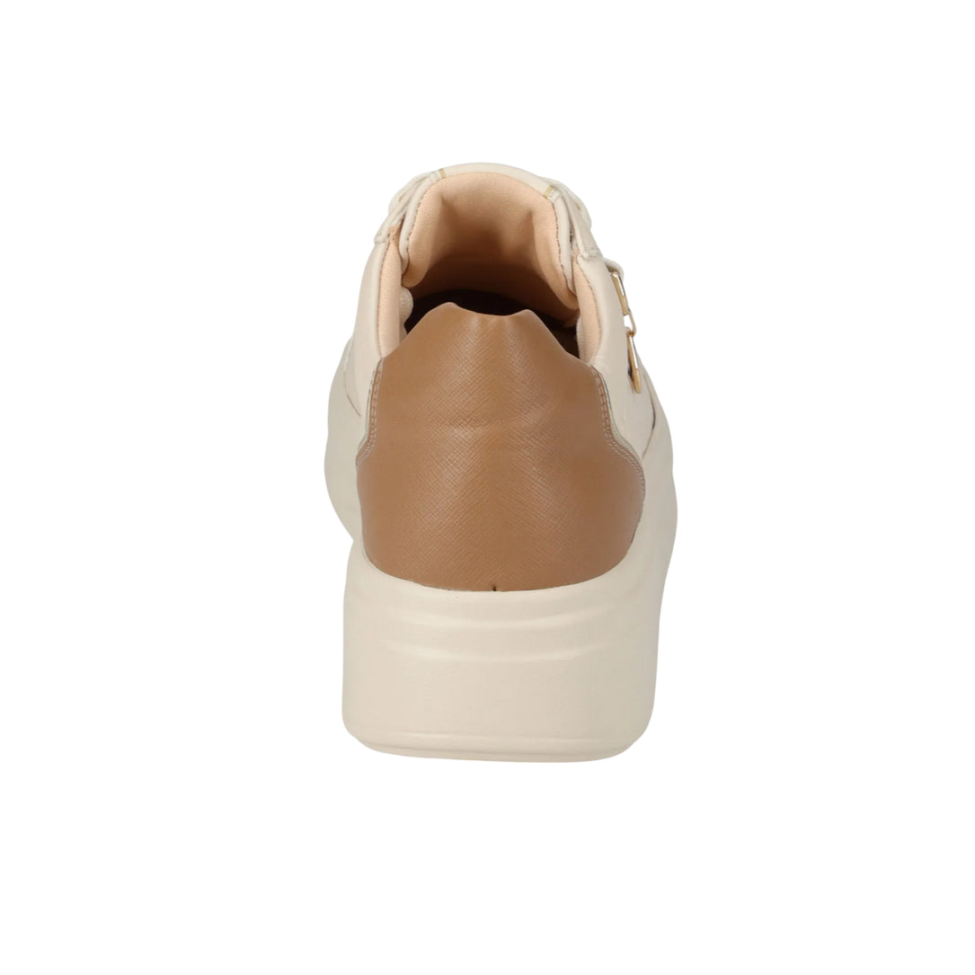 Valleverde – Sneakers Donna 35501 Beige | Scarpe Casual Comode e Versatili per Tutti i Giorni