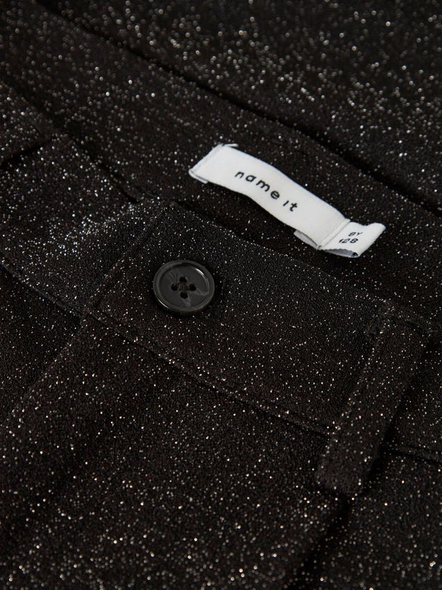 Name It Pantalone Glitter 13248914 Black | Bambina nero brillante comodo party