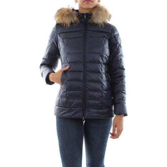 Bomboogie Piumino donna nylon sateen cangiante GW798PTCSI297 poseidon blue