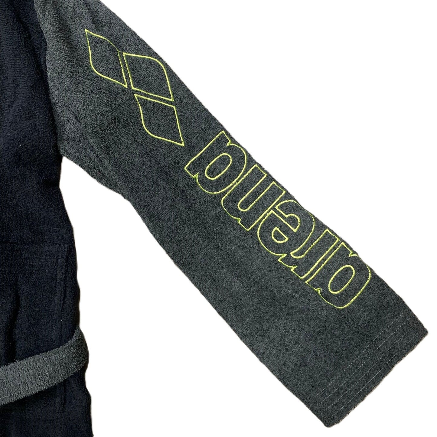 Arena Accappatoio Cotton Robe Bicolor 011690 550 Nero-Asfalto – Comfort Assorbente