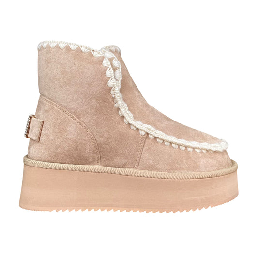 Icon Tronchetto Zeppa Donna ICON IC05265SDbei Beige – Stile e Comfort