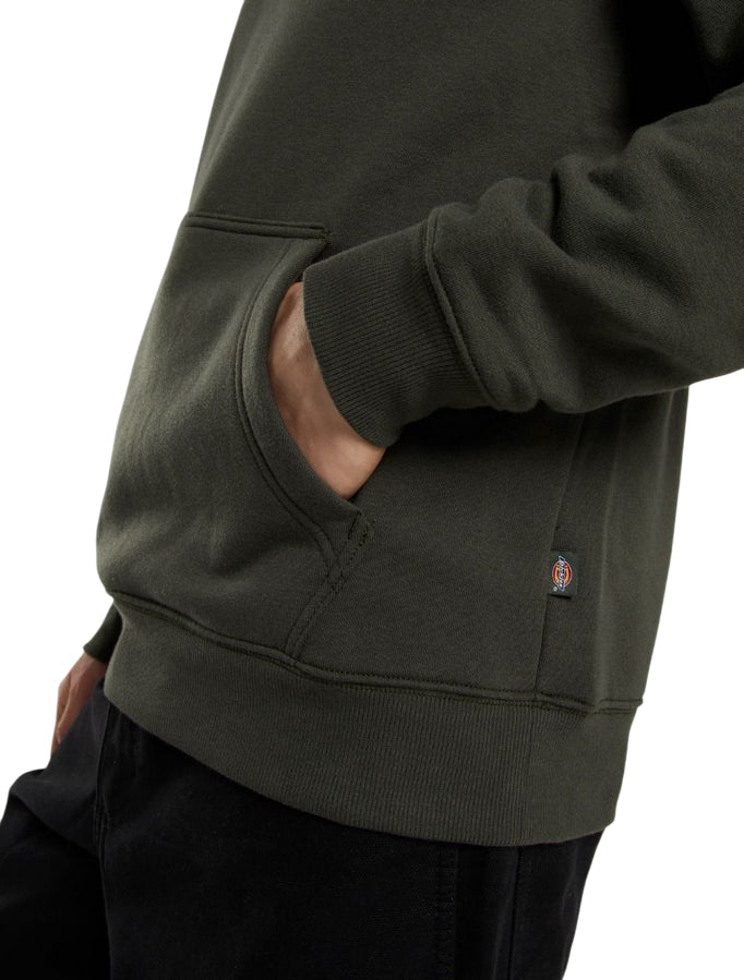 Dickies Felpa Uomo Cappuccio Oakport DK0A4XCDOGX Verde