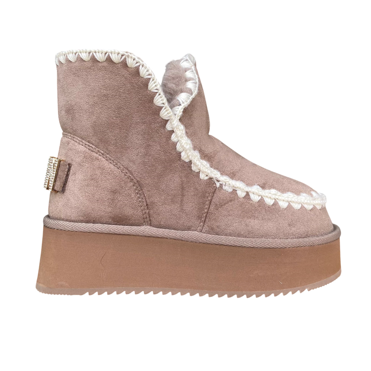 Icon Tronchetto Zeppa Donna ICON IC05265SDtor Tortora – Stile e Comfort