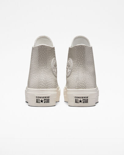 Converse Chuck Taylor All Star Lift Platform Croco Embossed A04267C desert sand-egret-black