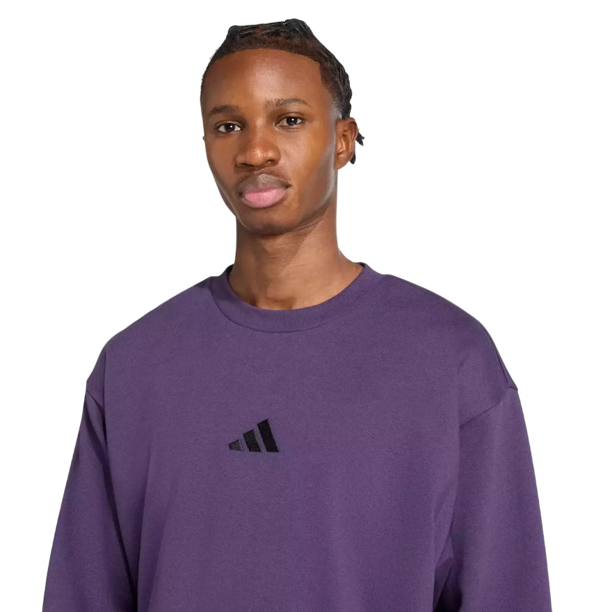 Adidas - Felpa Uomo Essentials Fleece JX3313 Viola