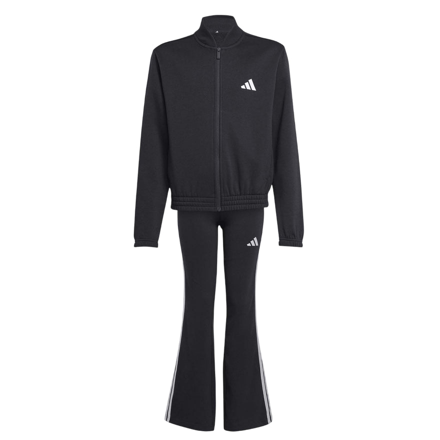 Adidas - Tuta Ragazza Glam Track JL7474 Nero-Argento