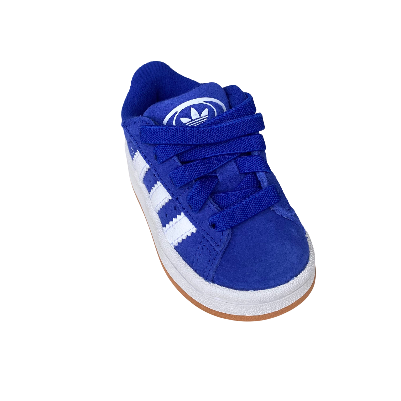 Adidas Originals scarpa sneakers da bambino con strappo e laccio elastico Campus 00s JR5787 blu-bianco
