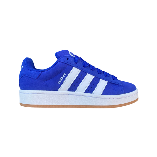 Adidas Originals scarpa sneakers da ragazzi Campus 00s HJ6333 blu semilucido-bianco-gomma
