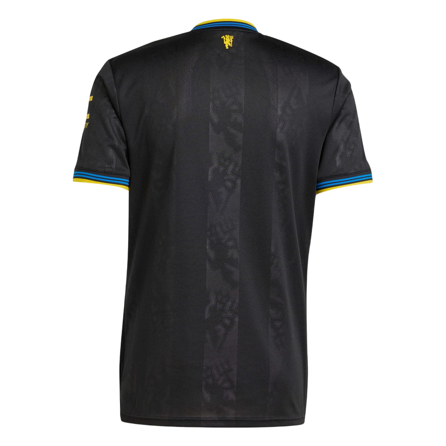 Adidas Terza Maglia Manchester United 25/26 KD4225 Nero - Maglia Calcio Ufficiale con Tecnologia AEROREADY - retro