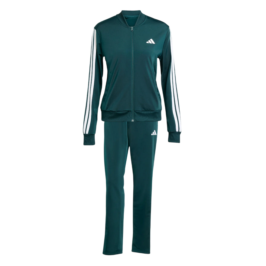 Adidas Tuta Essentials 3-Stripes Donna Verde - Design Iconico e Comfort Quotidiano JX0505