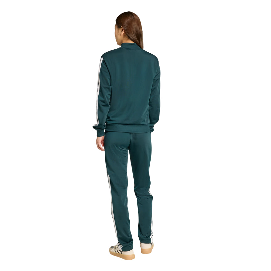 Adidas Tuta Essentials 3-Stripes Donna Verde - Design Iconico e Comfort Quotidiano JX0505