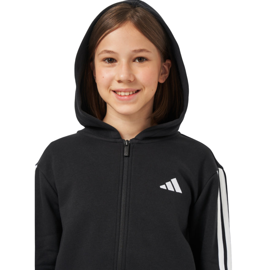 Adidas Tuta Sportiva da Bambino - Classica 3-Stripes Nera JM1490