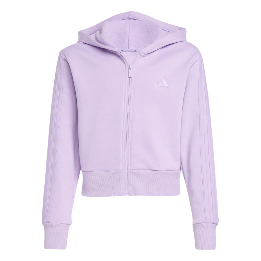 Adidas Tuta Sportiva da ragazza con Cappuccio JN2439 violetto - FELPA